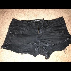 Black jean shorts!